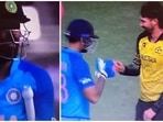Suryakumar Yadav, Kane Richardson exchange fist bump after Hardik Pandya's dismissal in warm-up match between India and Australia