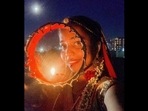 The image shows Gujarat's Kshama Bindu, who married herself in June this year, breaking her Karwa Chauth fast. (Instagram/@kshamachy) The image shows Gujarat's Kshama Bindu, who married herself in June this year, breaking her Karwa Chauth fast. (Instagram/@kshamachy)