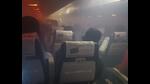 Smoke emanates from SpiceJet Q400 aircraft VT-SQB operating from Goa to Hyderabad (ANI) Smoke emanates from SpiceJet Q400 aircraft VT-SQB operating from Goa to Hyderabad (ANI)