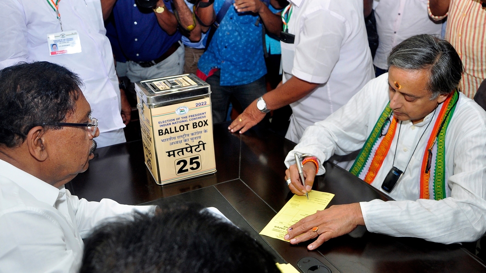 Voting For Cong Prez Polls Ends Results On Kharge Vs Tharoor Duel On