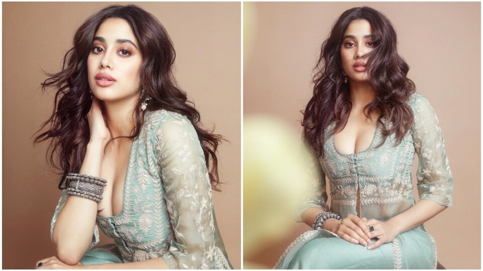 Telugu Nude Rep Sex Video - Loved Janhvi Kapoor's breathtaking look in sheer slit kurta and palazzo  pants for Mili promotions? It costs â‚¹25k | Fashion Trends - Hindustan Times