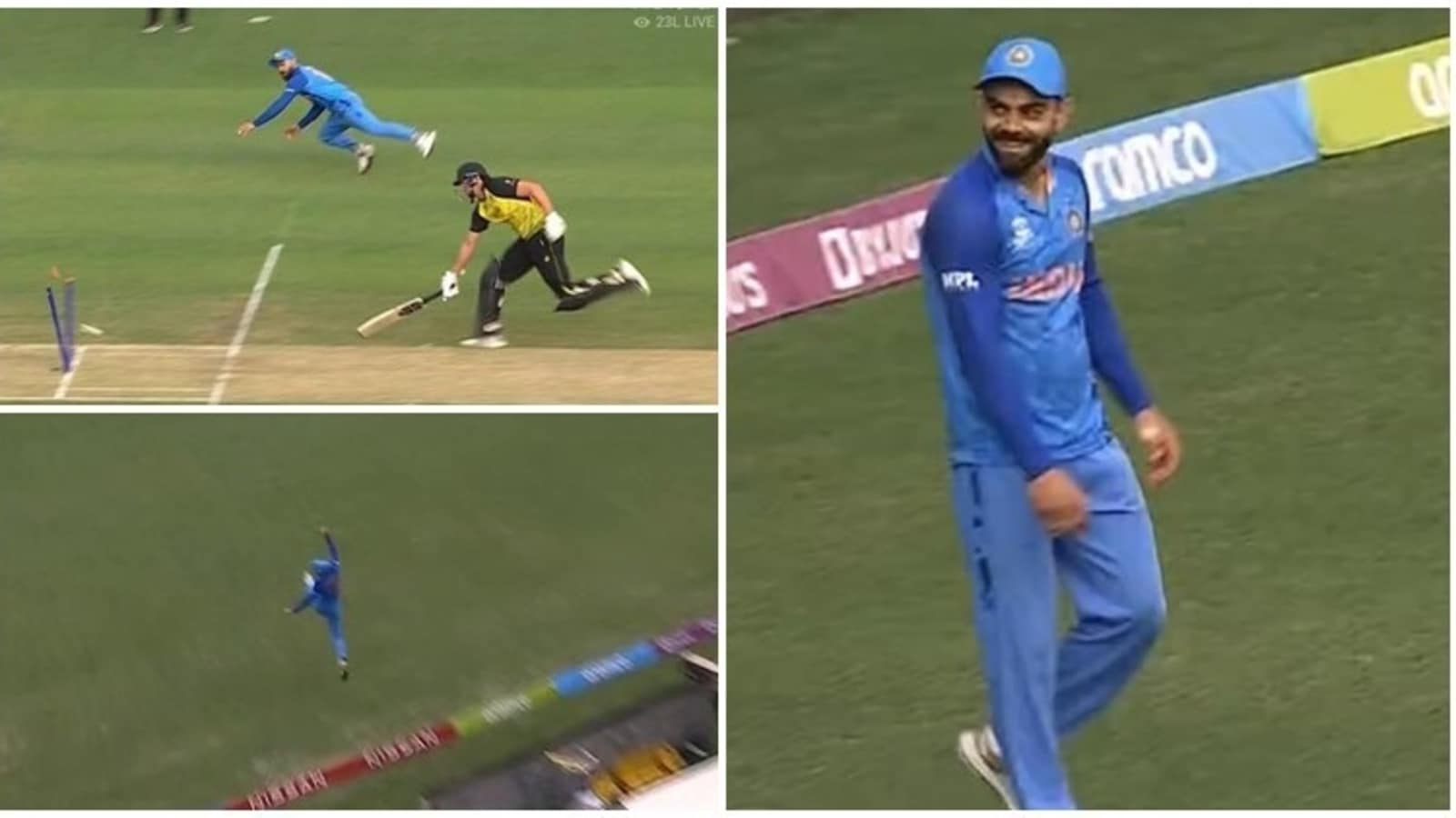 Watch Kohli breaks the internet with one-handed screamer, bullet run-out throw Cricket