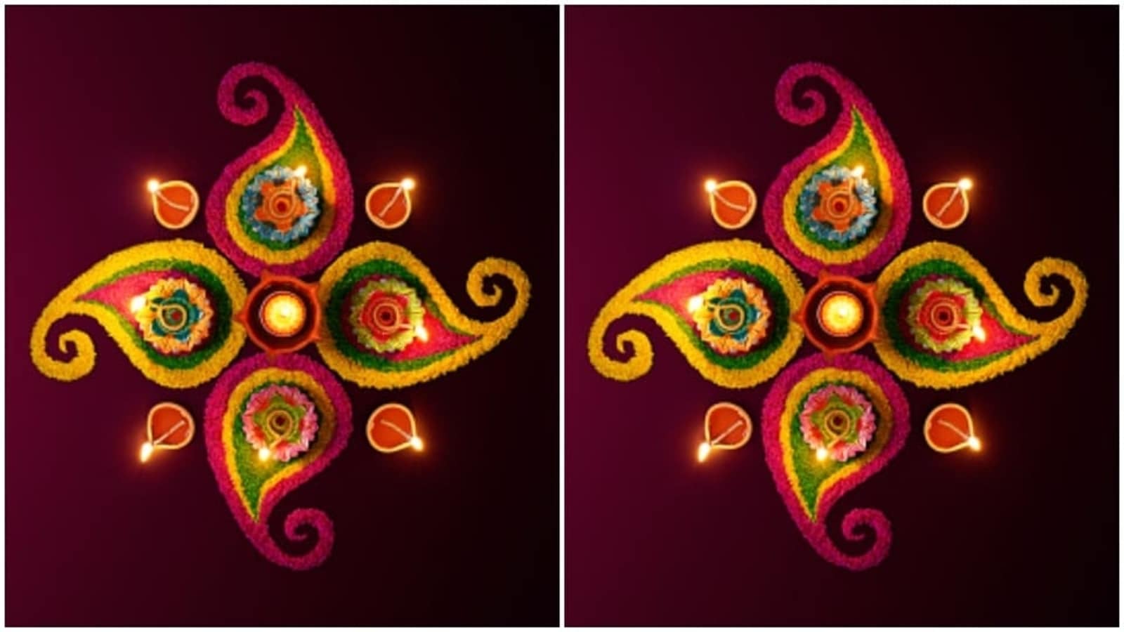 Premium Vector  Mandala design line art traditional diwali rangoli art  floral graphic shapes