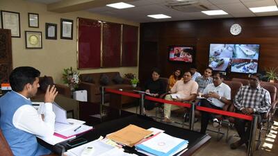 Deputy commissioner Nishant Kumar Yadav made the announcement during a meeting held at the mini secretariat to discuss the issue of better health-care with the health department and other officials. (HT Photo) Deputy commissioner Nishant Kumar Yadav made the announcement during a meeting held at the mini secretariat to discuss the issue of better health-care with the health department and other officials. (HT Photo)
