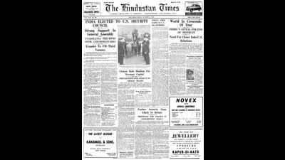 HT This Day: October 21, 1949 -- India elected to U.N. Security Council HT This Day: October 21, 1949 -- India elected to U.N. Security Council
