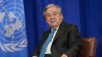 United Nations Secretary-General Antonio Guterres will also deliver a public address at IIT-Mumbai on the theme “India @75: UN-India Partnership: Strengthening South-South Cooperation”. (AP) United Nations Secretary-General Antonio Guterres will also deliver a public address at IIT-Mumbai on the theme “India @75: UN-India Partnership: Strengthening South-South Cooperation”. (AP)