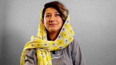 Iran Anti-Hijab Protests: Niloofar Hamedi who broke the news of Mahsa Amini's death is seen. (Twitter) Iran Anti-Hijab Protests: Niloofar Hamedi who broke the news of Mahsa Amini's death is seen. (Twitter)