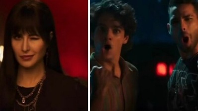 A still from Kaali Teri Gutt song featuring Katrina Kaif, Siddhant Chaturvedi and Ishaan Khatter. A still from Kaali Teri Gutt song featuring Katrina Kaif, Siddhant Chaturvedi and Ishaan Khatter. 