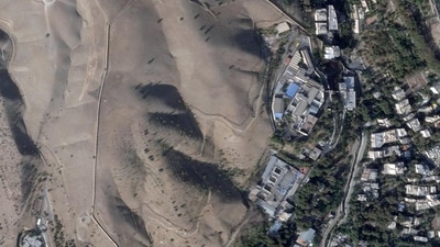 Satellite photo of damaged Iran's Evin prison (AP) Satellite photo of damaged Iran's Evin prison (AP)