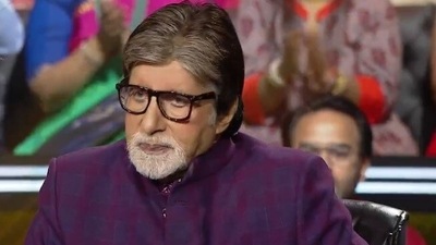 Amitabh Bachchan as a host on Kaun Banega Crorepati. Amitabh Bachchan as a host on Kaun Banega Crorepati. 