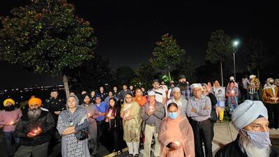 Hundreds of people attended the funeral services for four members of an Indian-origin Sikh family, including a baby girl, who were kidnapped and killed by a man earlier this month in the US State of California. (Twitter/@TheDheriFamily)