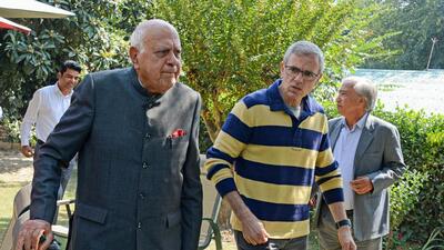 Targeted killings in Jammu and Kashmir will not stop unless the Centre holds talks with Pakistan, Farooq Abdullah said on Monday. (PTI) Targeted killings in Jammu and Kashmir will not stop unless the Centre holds talks with Pakistan, Farooq Abdullah said on Monday. (PTI)