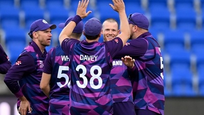 Scotland beat two-time champion West Indies by 42 runs (twitter/@WasimJaffer14)