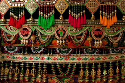 Diwali torans, or wall hangings, serve as both ornamental accents and auspicious seasonal features. (istockphoto)