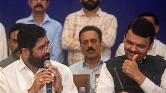 Maharashtra chief minister Eknath Shinde and deputy CM Devendra Fadnavis (HT File Photo)