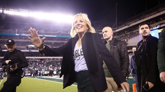 Jill Biden: First Lady of the United States of America Jill Biden in Philadelphia, Pennsylvania. (AFP)