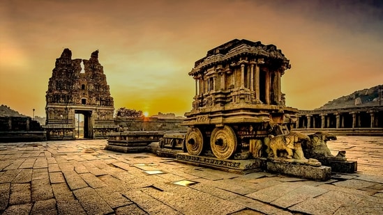 Hampi was the capital of the Vijayanagar Empire around 1500 AD.&nbsp;