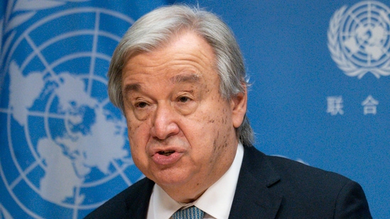 On the final day of his visit, Guterres will be in Kevadiya in poll-bound Gujarat.(AP file photo)