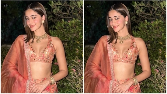 Ananya Panday and all the other celebrities attended the star-studded occasion in trendy and elegant ethnic ensembles. However, Ananya's look for the party served us inspiration to upgrade our Diwali wardrobe. Her ensemble is the IT outfit for every stylish diva. You can wear it during the Deepavali festivities.(Instagram/@ananyapanday)
