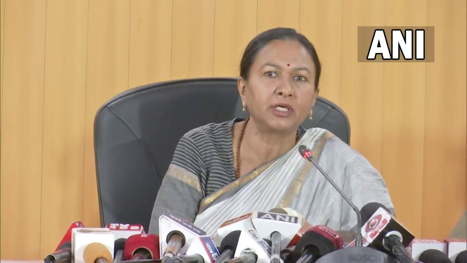 ACS (home), Uttarakhand, Radha Raturi speaks at a press conference. (ANI) ACS (home), Uttarakhand, Radha Raturi speaks at a press conference. (ANI)