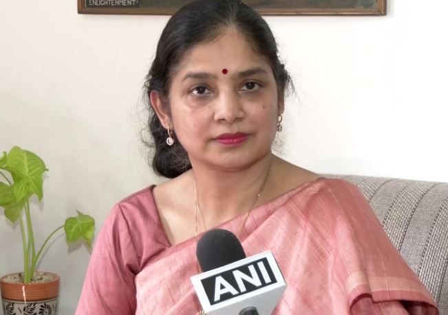 Professor Bijayalaxmi Nanda, the principal of Miranda House college.&nbsp; (ANI Photo)