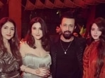 Atif Aslam and wife Sara Bharwana at Sanjay Kapoor's birthday party. Atif Aslam and wife Sara Bharwana at Sanjay Kapoor's birthday party.