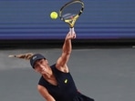 &nbsp;Belarus' Victoria Azarenka in action