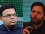 BCCI secretary Jay Shah; Shahid Afridi BCCI secretary Jay Shah; Shahid Afridi