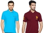 Polo t-shirts look smart and stylish on men from different age groups.&nbsp;