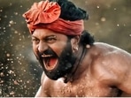 Rishab Shetty in a still from Kantara.&nbsp;