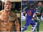 The Rock sets the mood for high voltage IND vs PAK encounter The Rock sets the mood for high voltage IND vs PAK encounter
