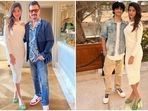 Shanaya Kapoor poses with dad Sanjay Kapoor and brother Jahaan Kapoor in Dubai. (Instagram) Shanaya Kapoor poses with dad Sanjay Kapoor and brother Jahaan Kapoor in Dubai. (Instagram)