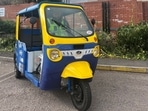 In a Facebook post by Newport Online, a police officer is seen sitting inside one of the new 'tuk-tuks', which are identical in appearance to the lakhs of auto rickshaws found in Indian cities and towns. In a Facebook post by Newport Online, a police officer is seen sitting inside one of the new 'tuk-tuks', which are identical in appearance to the lakhs of auto rickshaws found in Indian cities and towns.