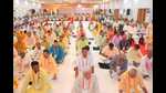 National executive meeting of the RSS under way at Gauhania in Prayagraj. (HT photo) National executive meeting of the RSS under way at Gauhania in Prayagraj. (HT photo)