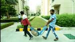 A Noida suthority van was sent to Lotus Boulevard Society in Sector 100 to catch stray dogs in the area. (Sunil Ghosh/HT Photo) A Noida suthority van was sent to Lotus Boulevard Society in Sector 100 to catch stray dogs in the area. (Sunil Ghosh/HT Photo)
