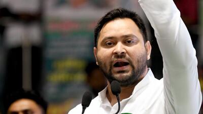 Bihar deputy chief minister Tejashwi Yadav is an accused in the IRCTC scam. (ANI) Bihar deputy chief minister Tejashwi Yadav is an accused in the IRCTC scam. (ANI)
