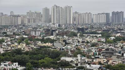 The child was mauled at a residential society in Noida’s Sector 100. (Hindustan Times) The child was mauled at a residential society in Noida’s Sector 100. (Hindustan Times)