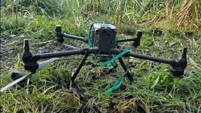 A Pakistani drone, found to be ferrying 2.5 kg of narcotics, has been shot down by the Border Security Force along the International Border in Amritsar. (Representational Image/HT File)