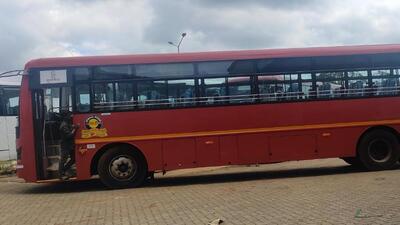These buses have cushioned seats shaped individually for every passenger with a footrest and individual hand rests. (HT PHOTO) These buses have cushioned seats shaped individually for every passenger with a footrest and individual hand rests. (HT PHOTO)