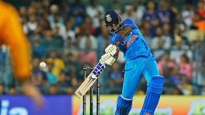 Suryakumar Yadav plays a shot (ANI)