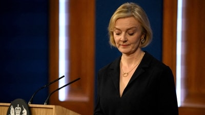 UK Economy: British Prime Minister Liz Truss attends a news conference in London, Britain. (Reuters)