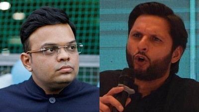 BCCI secretary Jay Shah; Shahid Afridi BCCI secretary Jay Shah; Shahid Afridi