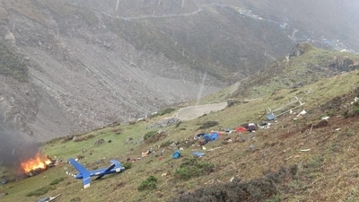 Kedarnath helicopter crash was reported on Tuesday. (ANI)&nbsp;