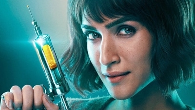 Kriti Sanon plays Dr Anika in Bhediya. Kriti Sanon plays Dr Anika in Bhediya. 