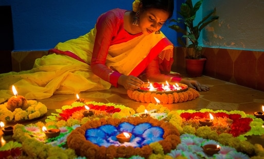 diwali diya at home