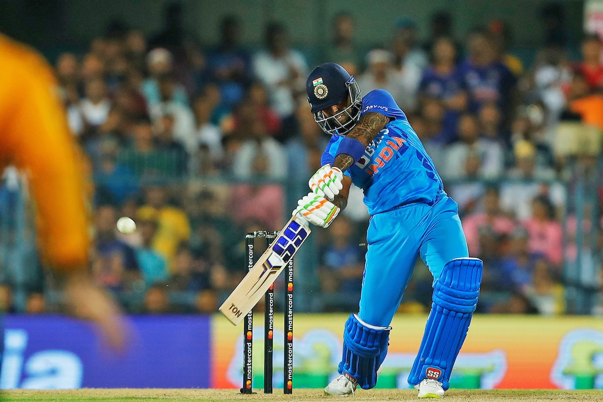Suryakumar Yadav plays a shot (ANI) Suryakumar Yadav plays a shot (ANI)