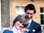Britain's Charles and Lady Diana Spencer pose for photographs following the announcement of their engagement.&nbsp;