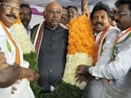Congress presidential candidate Mallikarjun Kharge.