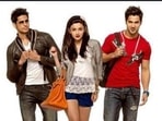 Sidharth Malhotra, Alia Bhatt and Varun Dhawan from Student of the year. Sidharth Malhotra, Alia Bhatt and Varun Dhawan from Student of the year.