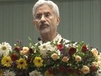 External affairs minister S Jaishankar delivering speech in Ahmedabad on ‘Indian Foreign Policy in Modi era’